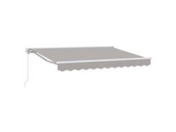 Conjunto 1 Toldo Retrátil Vidaxl Branco Alumínio (3 X 2,5 M)