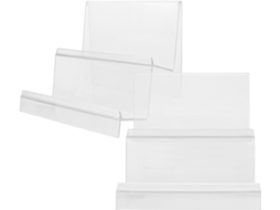 Suporte Para Carteiras Em Acrílico Transparente, Conjunto De 2 Peças, Com 14cm De Largura, Ideal Para Organizar Bolsas E