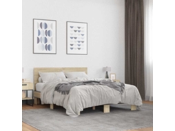 Vidaxl Estrutura De Cama 140x190 Cm Derivados Madeira/metal