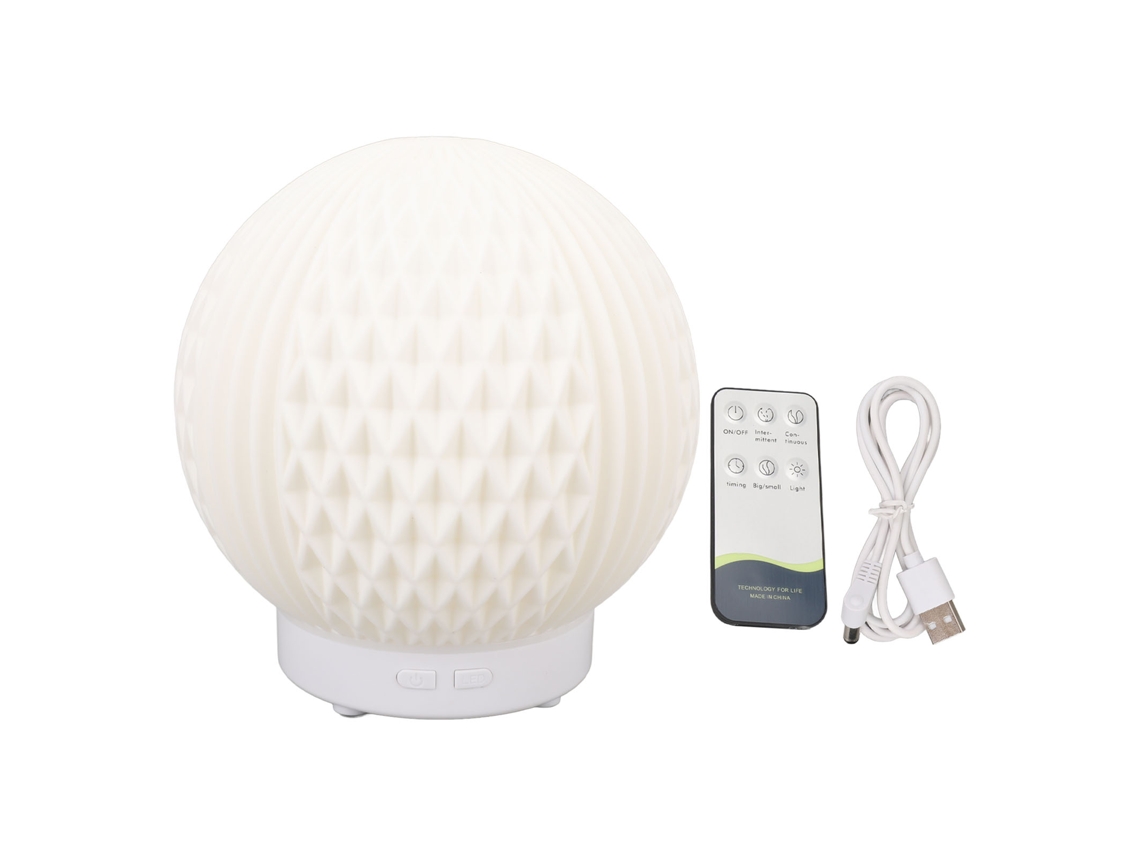 Difusor de Óleo Essencial Moon com Luz de Noite e Umidificador Ultrassônico 200ml