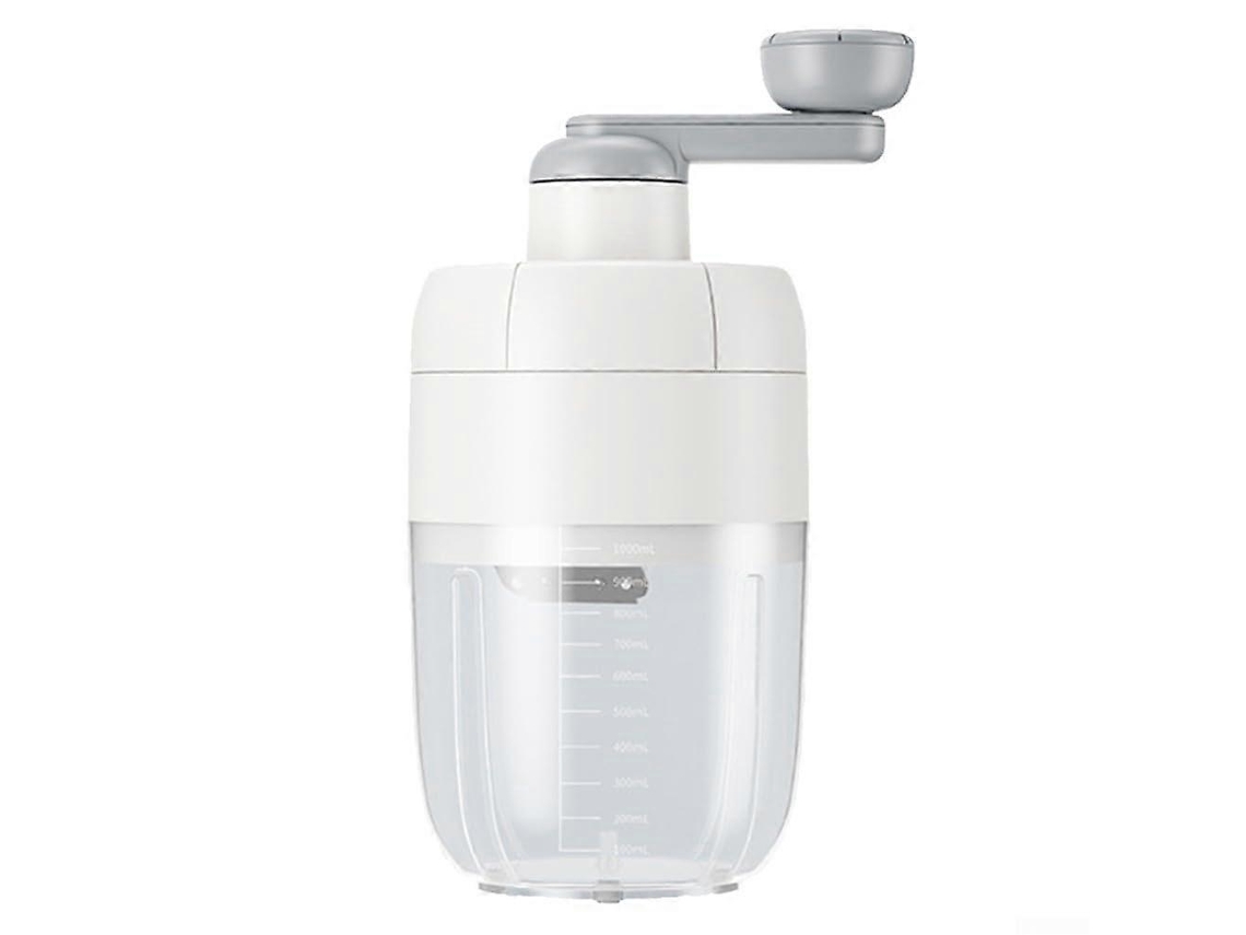 Triturador De Gelo Manual E Máquina De Raspadinha Portátil Para Gelo Picado, Smoothies E Cones De Neve (branco)
