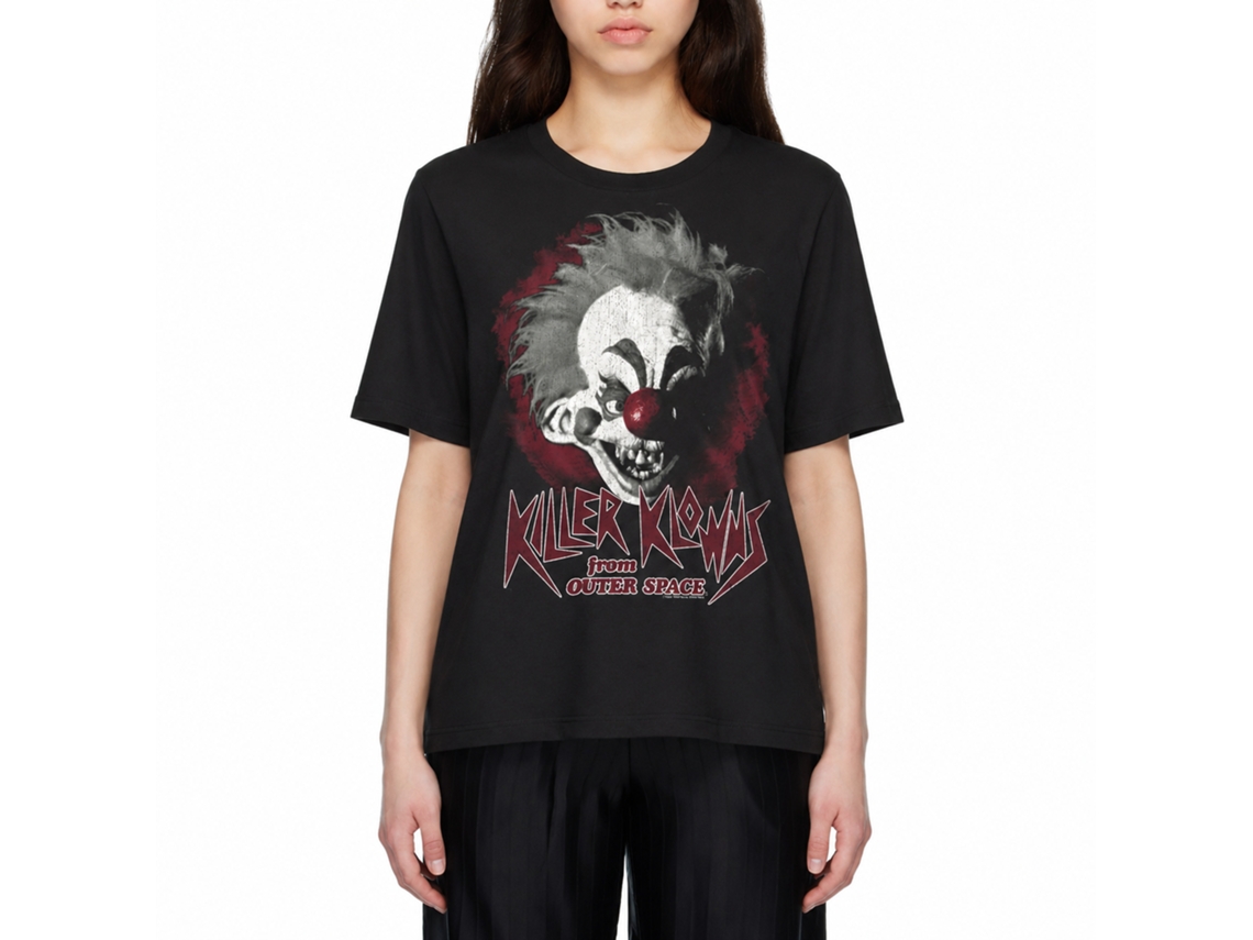 Rockinstone Killer Klowns Tasty Black Adult T-shirt Size:m