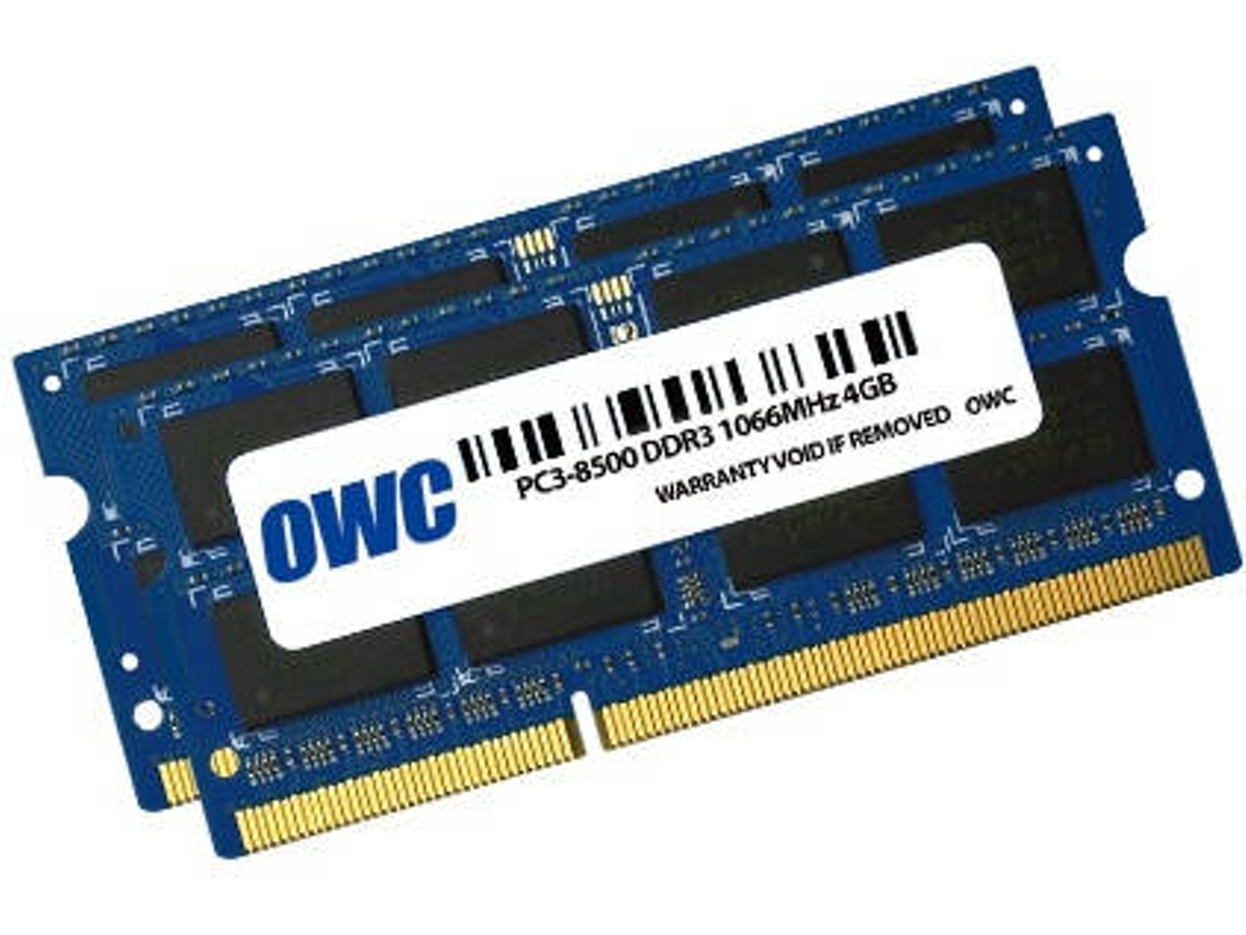 Memória RAM DDR4 OWC OWC8566DDR3S8GP (2 x 4 GB - 1066 MHz - CL 7)