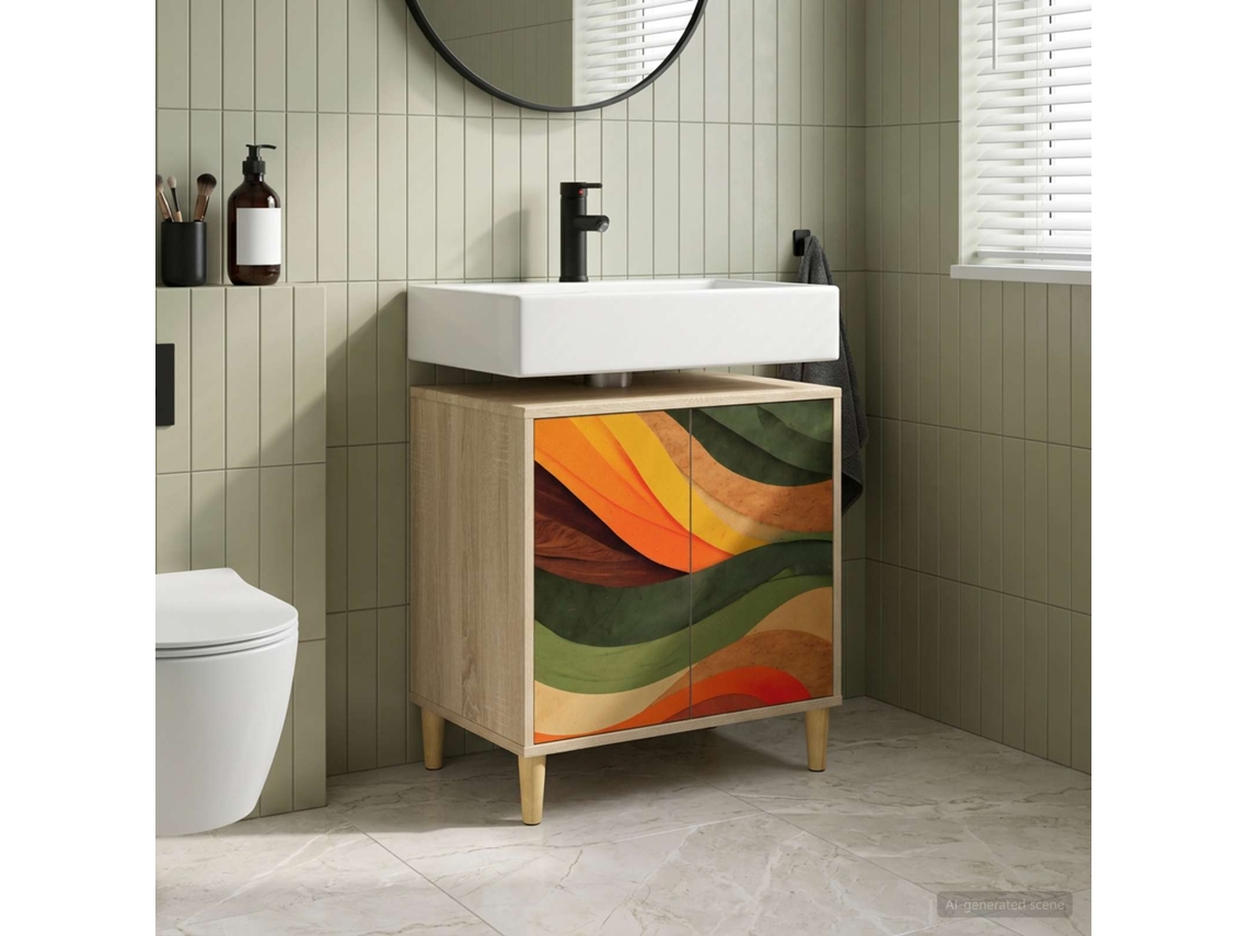Vidaxl Armário De Banheiro Bonn Sonoma 60 X 40 X 60 Cm