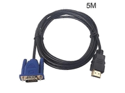 Lurelia Cabo Adaptador Hdmi Para Vga, 1080p, 15 Pinos, Macho, 5 M