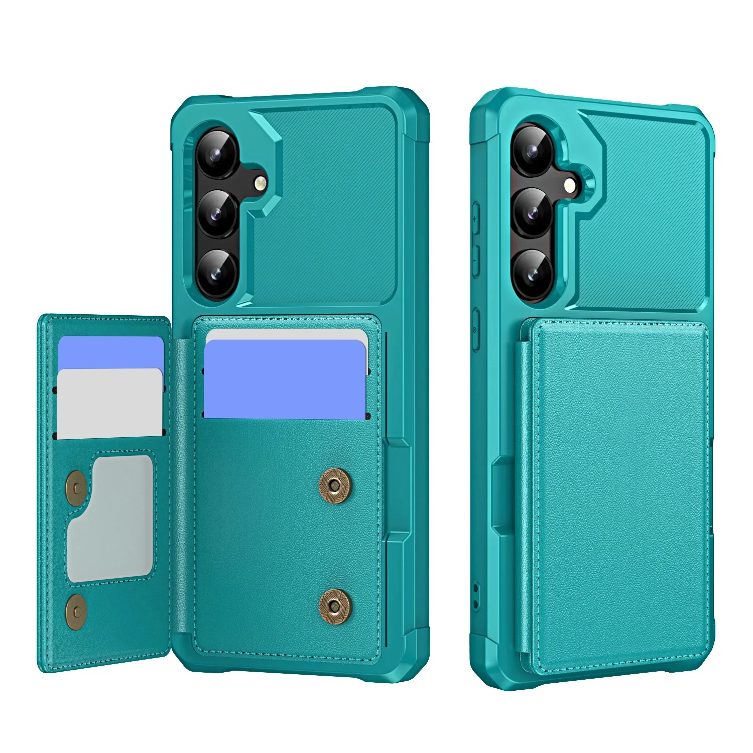 (verde, Galaxy A52) Capa Carteira Em Couro Genuíno Para Samsung