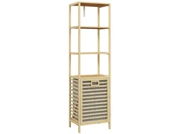 Estante de bambu com 3 prateleiras, 44x33x160 cm, natural S/MARCA