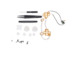 Controlador sem fio com placa de LED para PS5, multicolorido, com joystick, teclas ABXY e botões pequenos CHABERLU