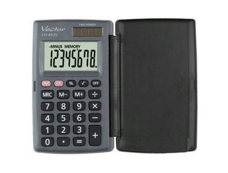 Calculadora vetorial Kav Ch 862d de plástico cinza