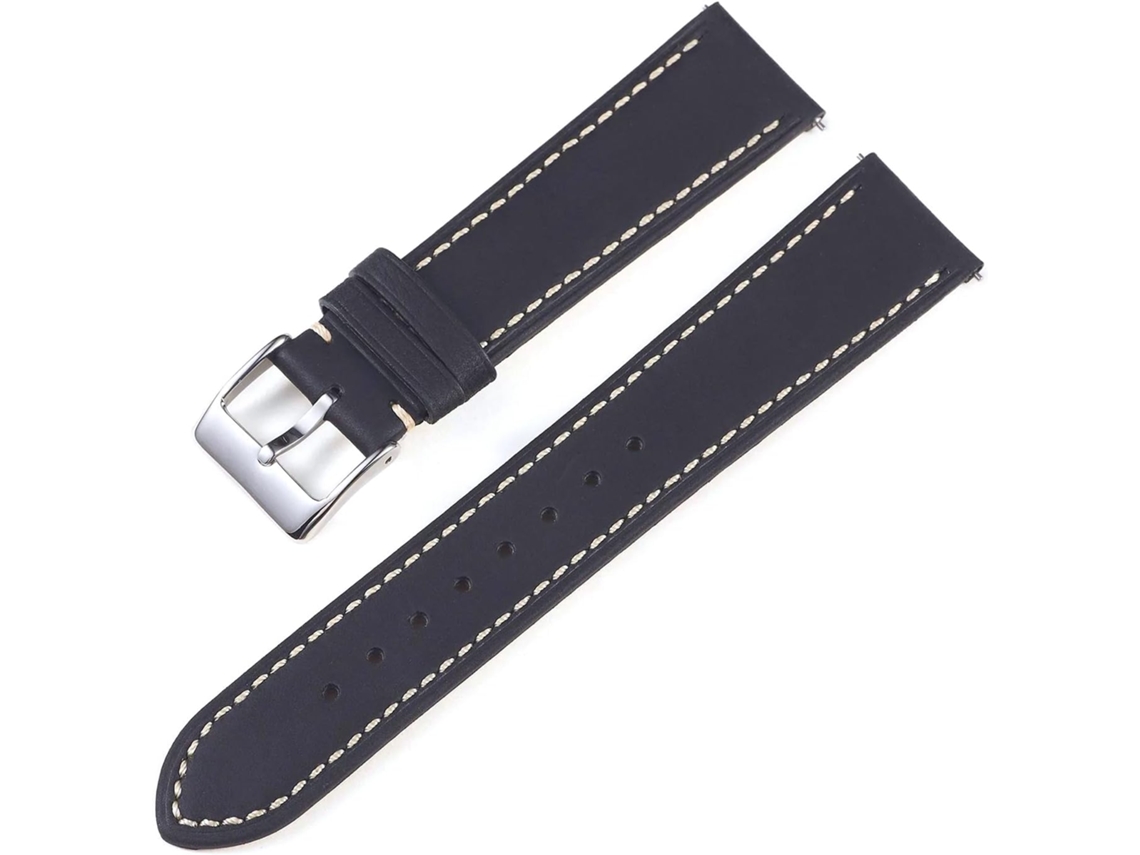 Pulseira de couro de 22 Mm de alta qualidade fácil resistente à água com fivela de aço inoxidável durável | S/MARCA