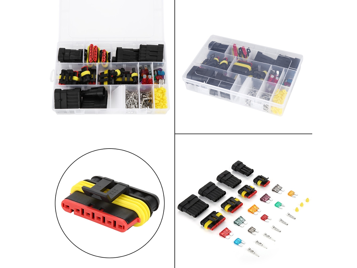 Laxiscreed Conector Elétrico À Prova De Água Para Automóveis Com Múltiplos Pinos E Caixa De Fusíveis