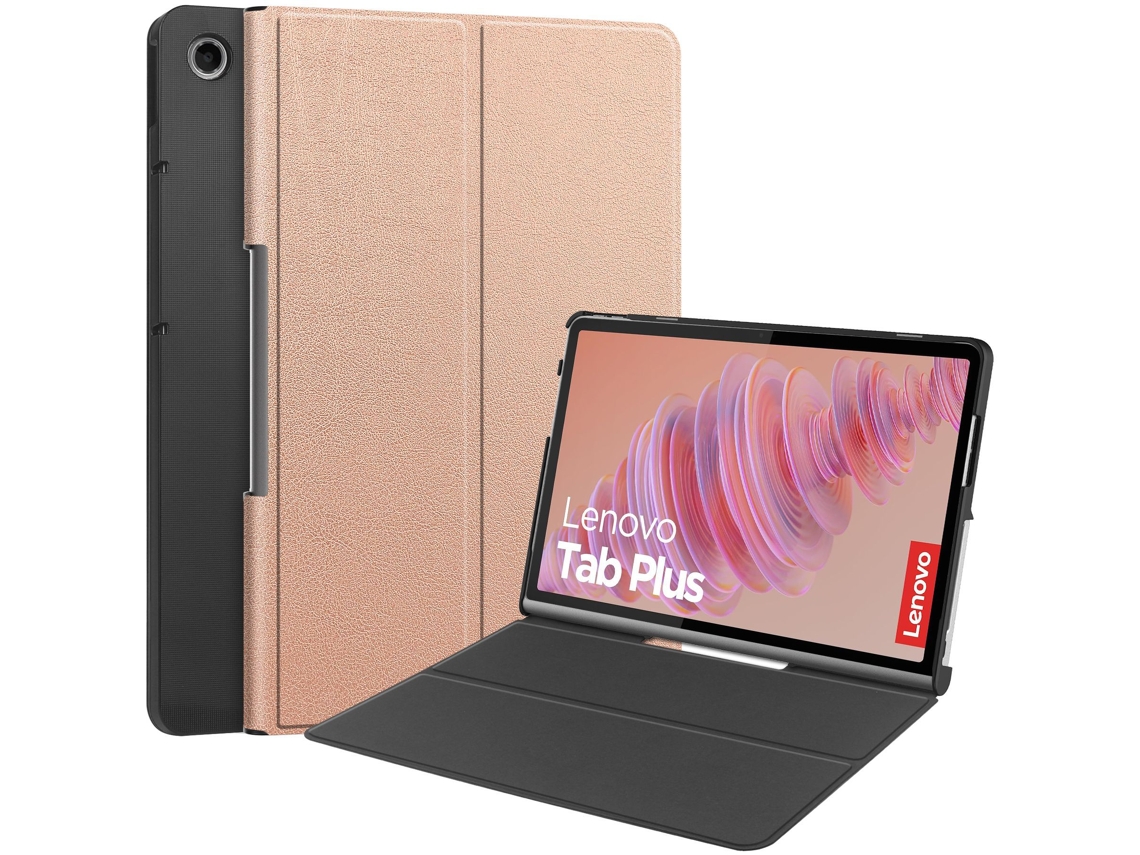 Capa Para Lenovo Tab Plus Tb351fu 2024 Ouro Rosa