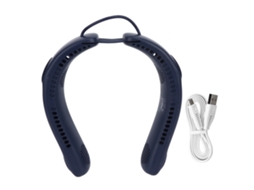 Ventilador de Pescoço Plegável Usb 3 Velocidades Azul