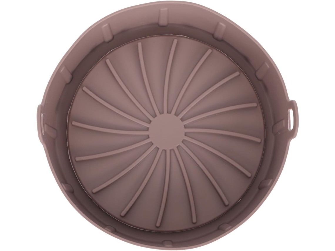 Cesto de Silicone para Fritadeira a Ar, Resistente Ao Calor, Forma Reutilizável Assar, 19 Cm, CHABERLU