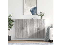 Vidaxl Armários De Parede 2 Pcs 69,5x34x90 Cm Cinzento Sonoma
