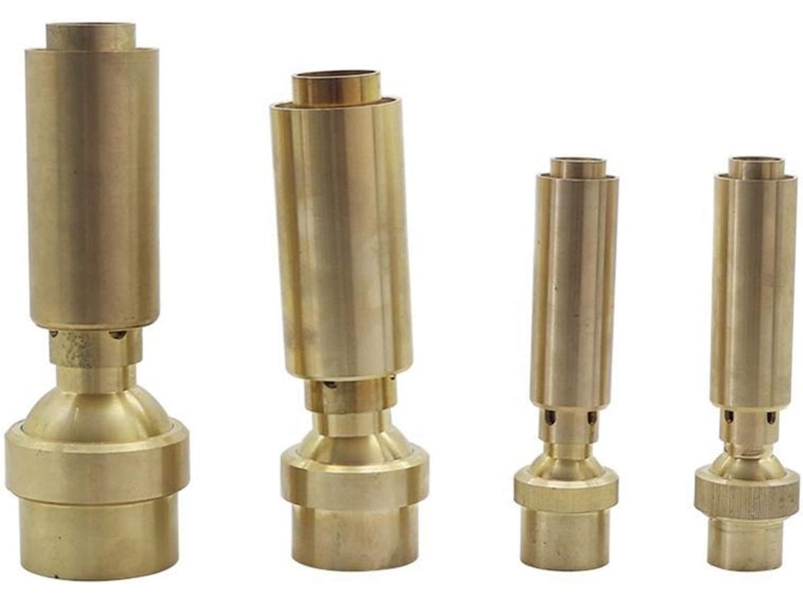 Aspersor de Latão para Irrigação Jardim com Bolhas Ar, 1,9 Cm, 2,5 3,8 5,1 Cm Mangueira É a Escolha Ideal