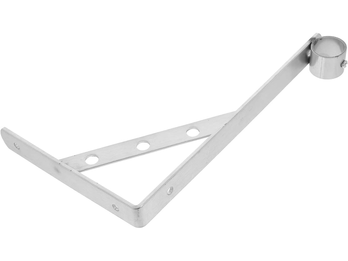 Suporte Para Barra De Chuveiro Em Aço Inoxidável Com Design Triangular, Multifuncional Para Montagem Na Parede