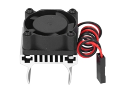 Business ventoinha de resfriamento para motor RC com dissipador de calor, acessório para carro controle remoto Traxxas 1/18, prata | S/MARCA