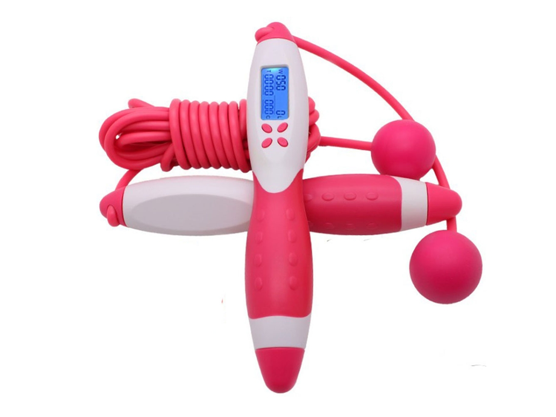 Corda De Saltar Com Contador Digital, Medição De Peso, Calorias E Tempo Para Exercício E Treino