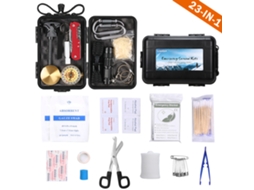 Kit de Sobrevivência Emergência 23 Ferramentas Primeiros Socorros