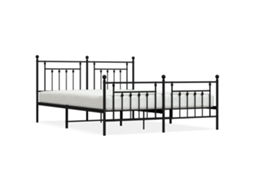 Bed Frame, Bed Frames Vidaxl Preto Aço (180 X 200 Cm)