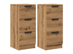 Sideboard, Sideboards Vidaxl Marrom Madeira Processada (n/a)