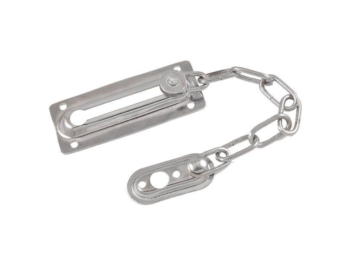 Corrente De Fechadura Porta Prateada Klb