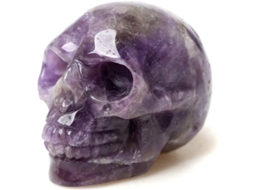 Calavera De Piedra Preciosa Natural De 2'' Tallada A Mano, Estatua De Cristal Para Sanación Y Reiki