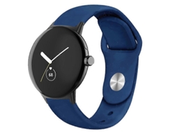Pulseira De Silicone Com Fecho Invertido Em Cor Sólida Para Google Pixel Watch