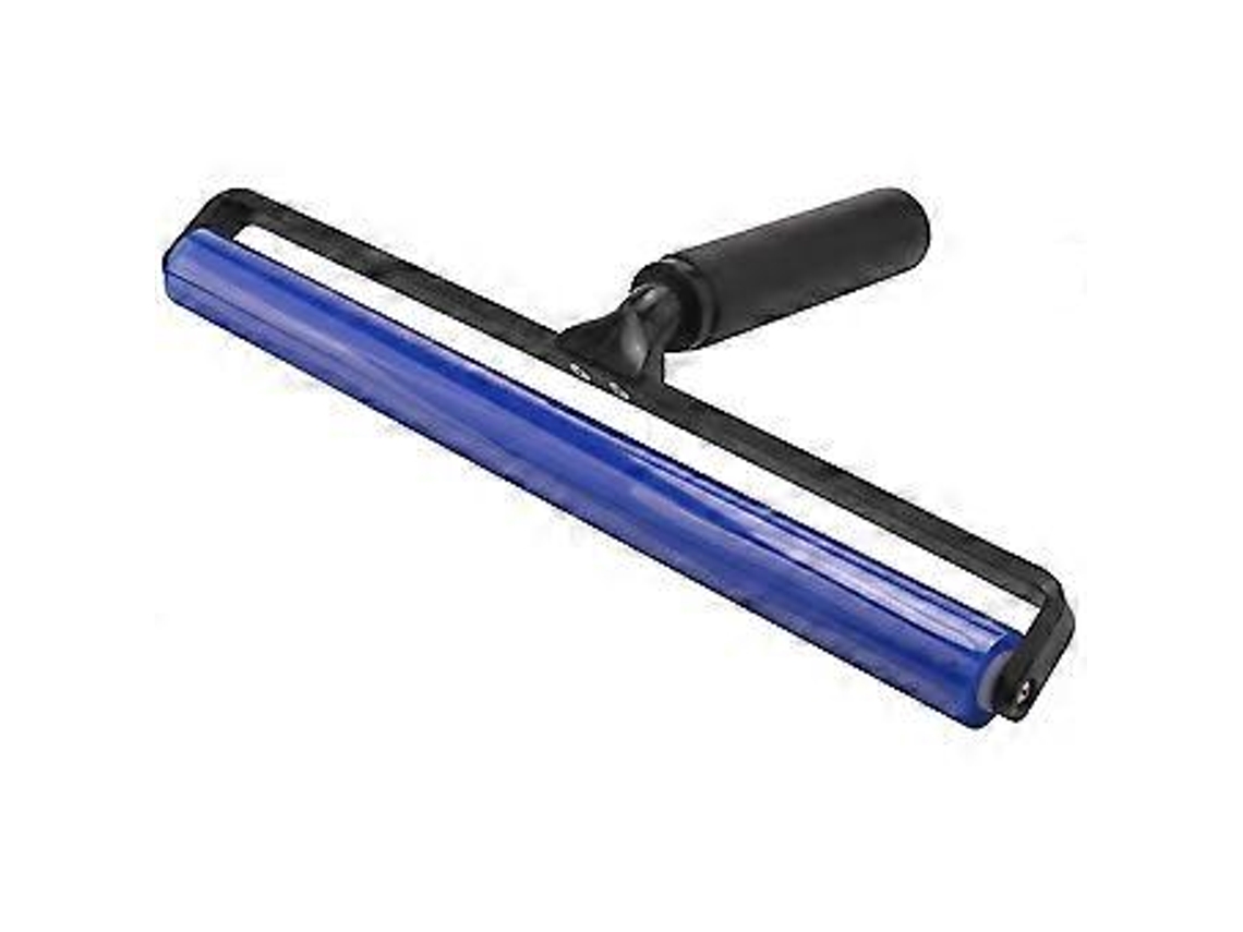 Rolo Adesivo De Silicone Macio Com 12 Polegadas De Largura, Roda De Rolamento Antiestática E Pegajosa Para Remoção De Sujeira Brilvibera
