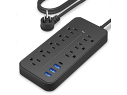 Extensão Elétrica Com Múltiplas Tomadas Para Ligar Todos Os Seus Dispositivos Com Segurança. Olysi Shop
