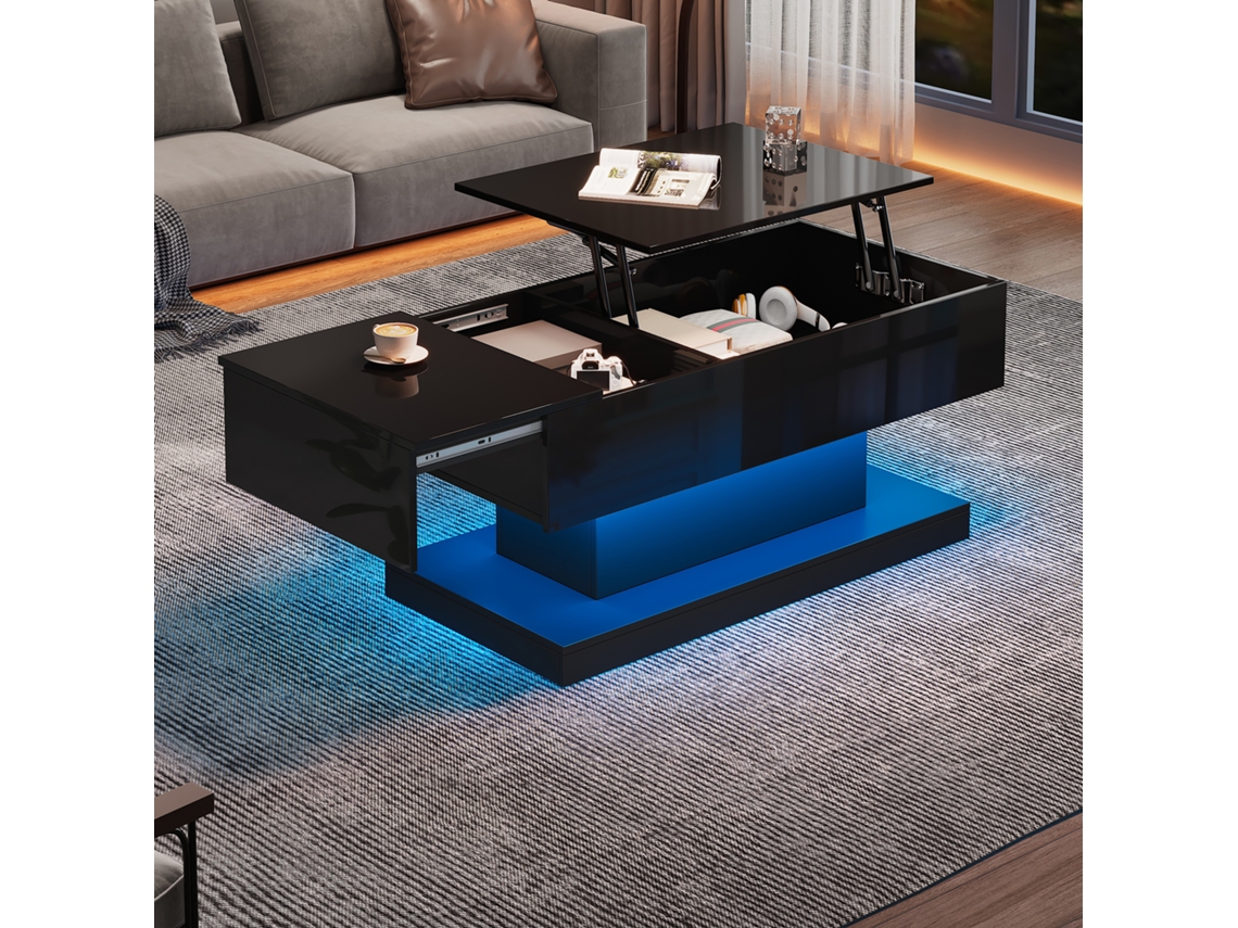 Mesa 100x50x45 Elevação Hidráulica Led Funcional VOLTEDGE