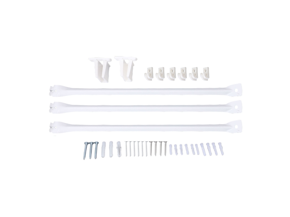 Suportes Arame Prateleiras (conjunto de 3 peças, Suporte Aço)