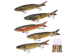Isca de Pesca Minnow Sinking com Olhos 3d | S/MARCA
