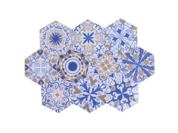 Rebe-10 Piezas De Adhesivos De Azulejos Com Padrão Floral Impermeáveis E Resistentes Ao Desgaste Para Banheiro E Lar