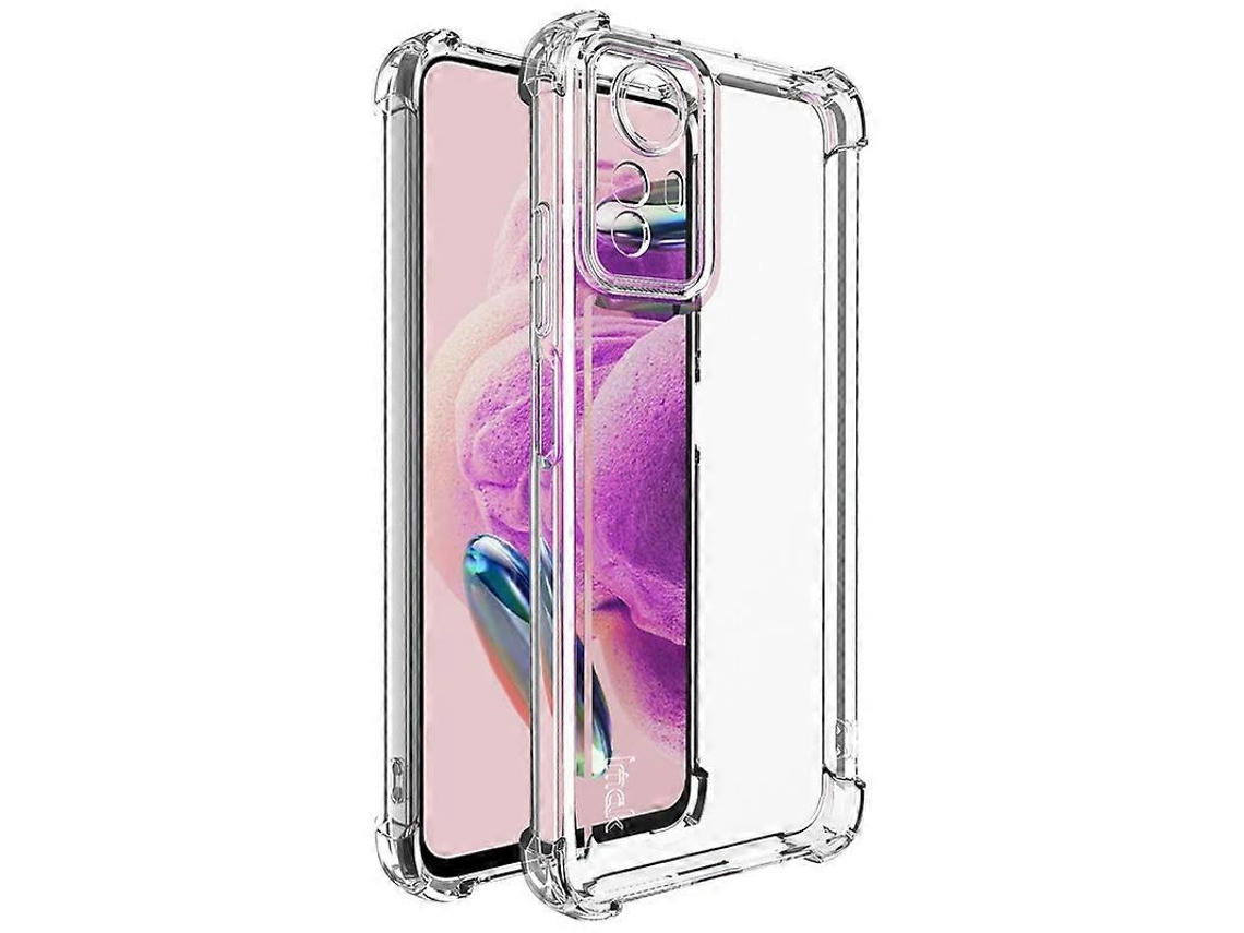 Capa Imak Ux-4 Series Para Xiaomi Redmi Note 12s 4g Com Moldura Reta E Quatro Cantos, À Prova De Choque, Transparente Em Tpu