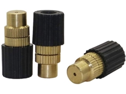Conjunto de 15 Peças Aspersores Irrigação Jardim Ajustáveis em Latão 6 Mm, com Bico Pulverização Atomizador