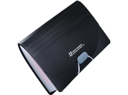 Porta-notas expansível Osaladi com abas, organizador de documentos para recibos, contas e cartões, ideal para casa e escritório.