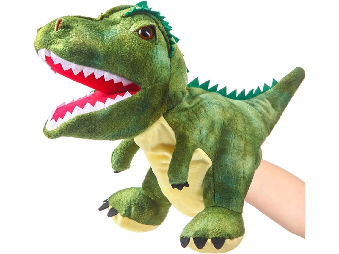 Dinossauro de Pelúcia Verde de 11 Polegadas *sem Marca, Não Original ZYBLSSBB (idade Mínima Recomendada: 1 Ano)
