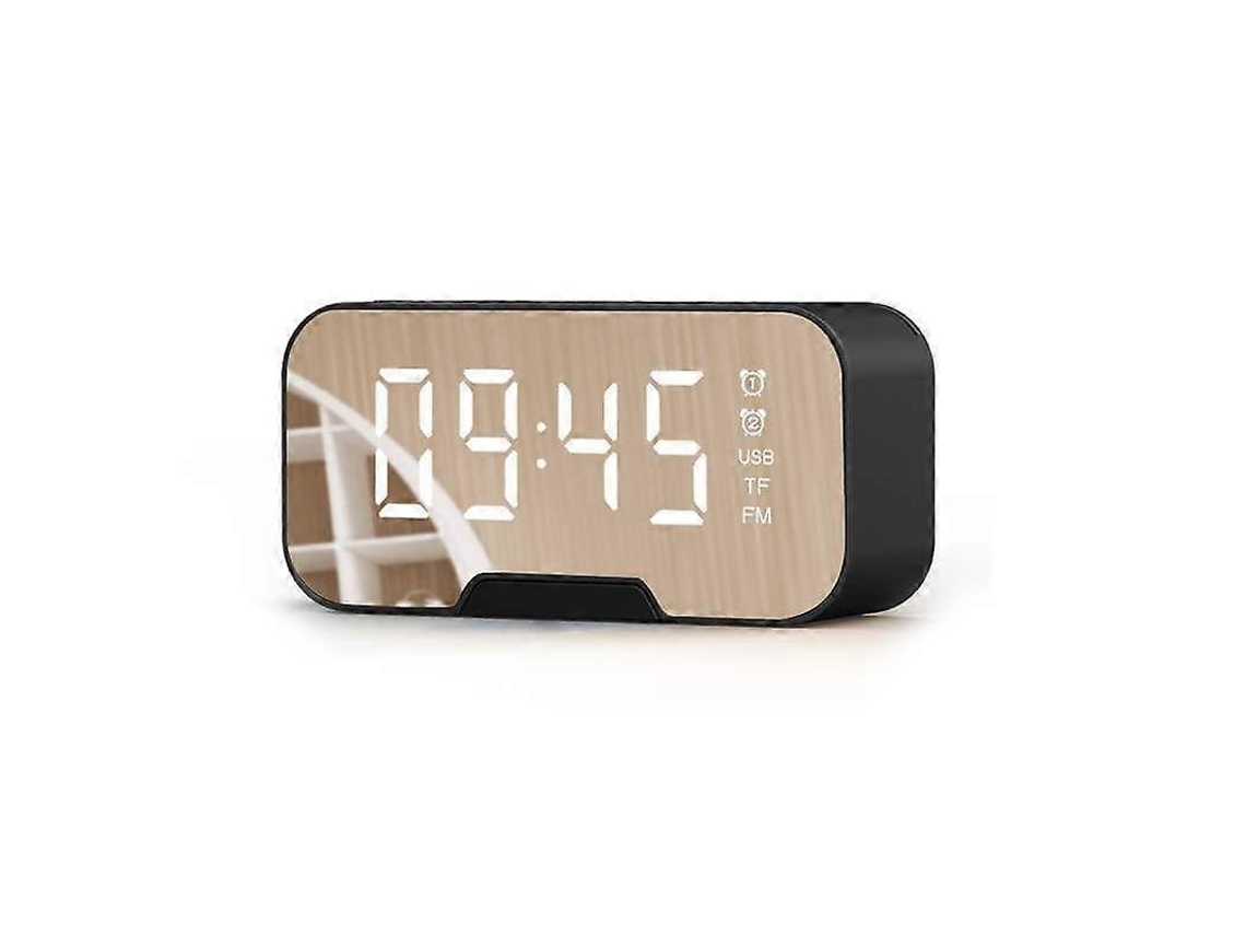 Despertador Com Alto Falante Bluetooth E Luz Led Grave, Mini Alto Falantes Bluetooth Sem Fio Portáteis. Olysi Shop