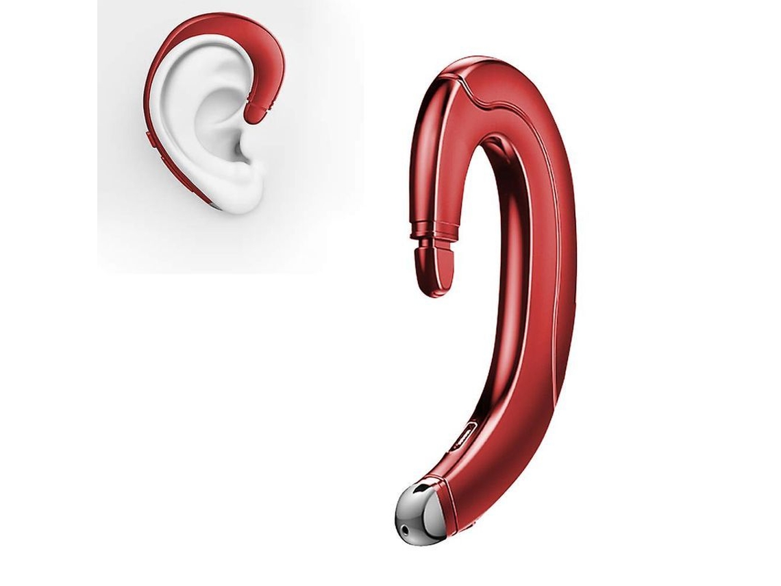 Fone de ouvido Bluetooth invisível mono com microfone e cancelamento de ruído S/MARCA