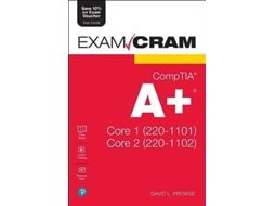 Livro CompTIA A Core 1 2201101 and Core 2 2201102 Exam Cram de David Prowse (Inglês)
