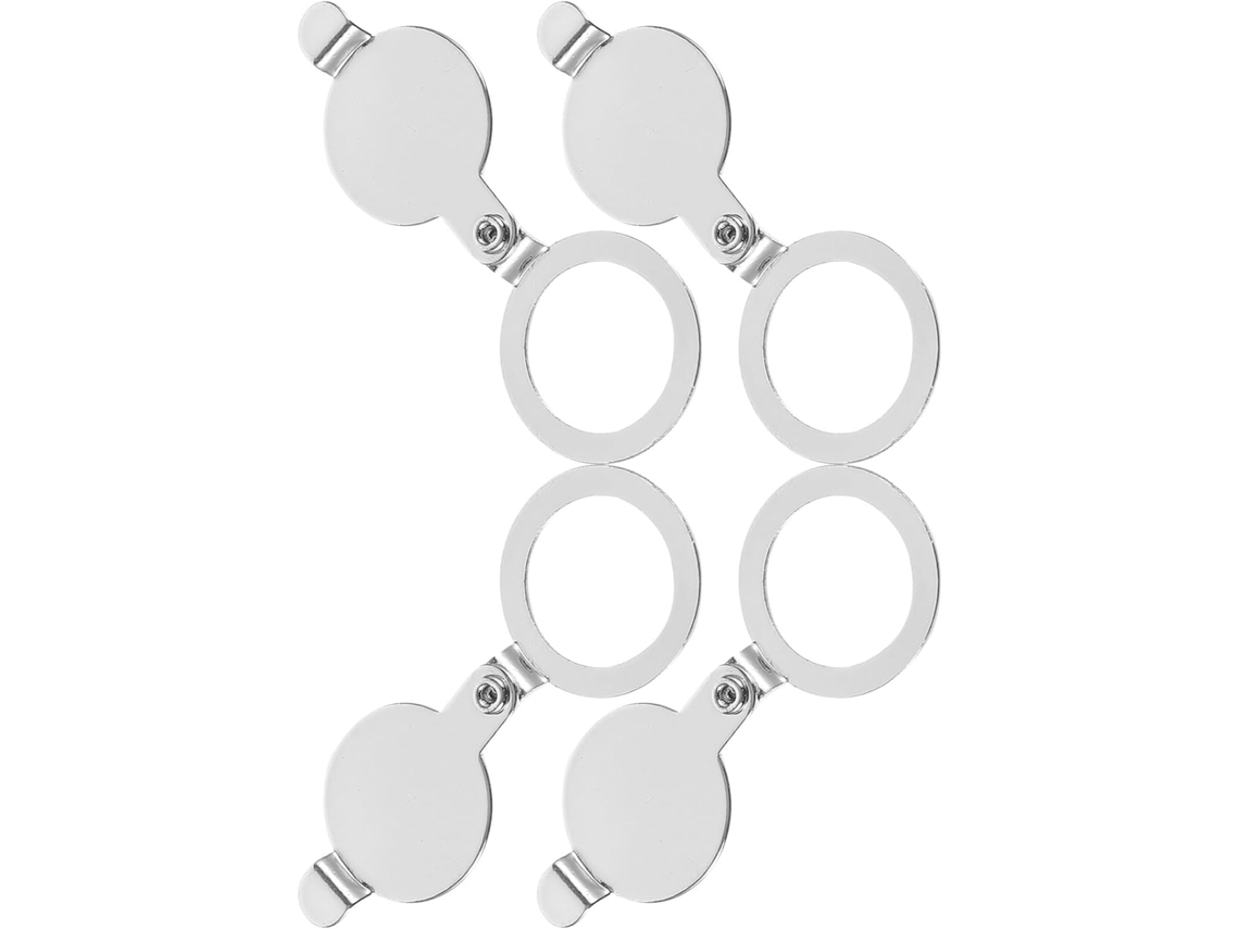 Villcase Conjunto De 4 Tampas Para Portas Cobre Com Olho Mágico - E Fu