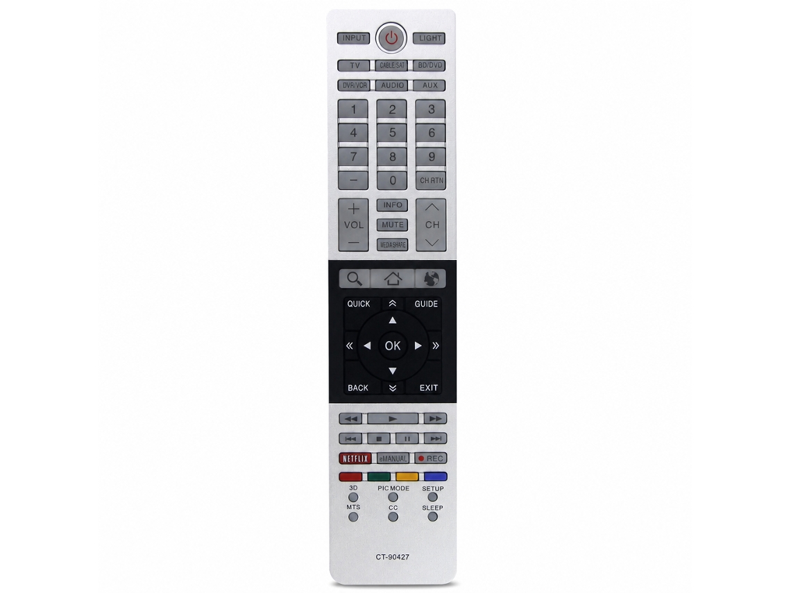 Comando À Distância Para Tv Compatível Com Toshiba Ct-90427, Sem Programação_zhd