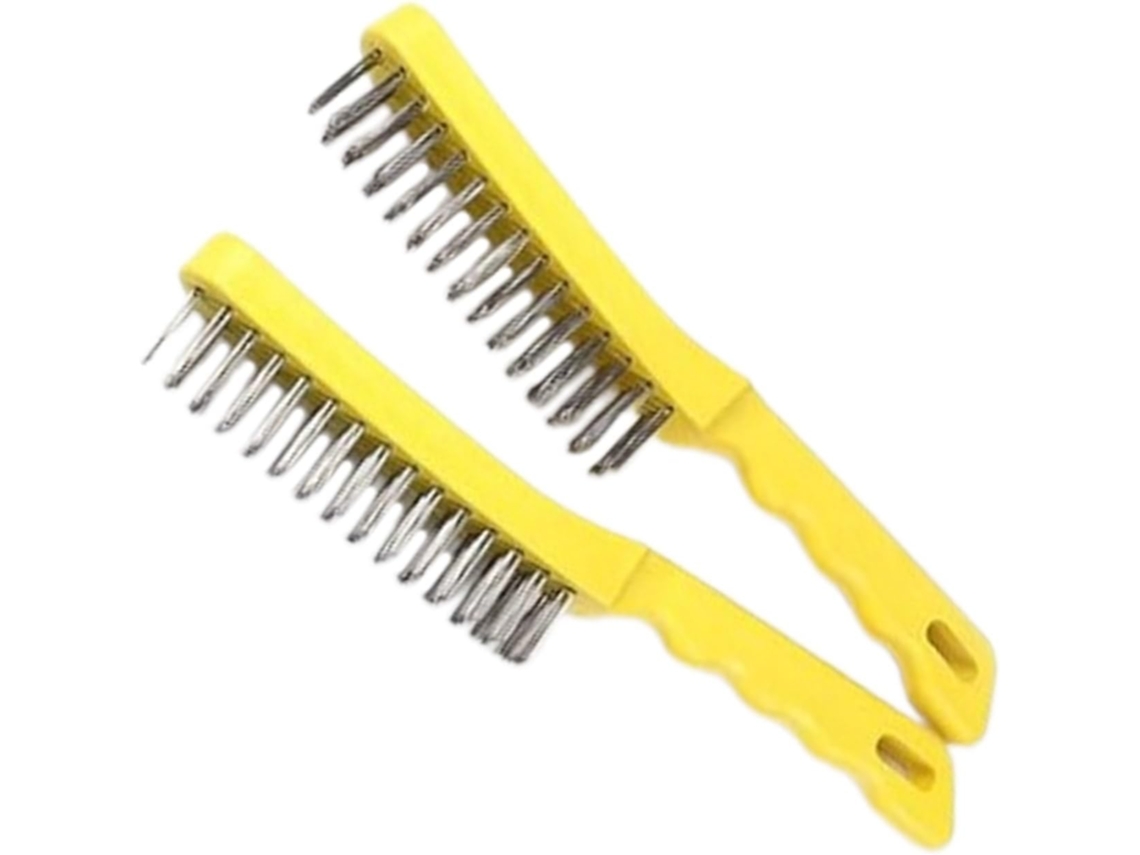 Escova De Aço 25cm 10 Polegadas Com Alças Para Pendurar, Ideal Para Oficinas E Uso Doméstico, Além De Ser Ótima Para