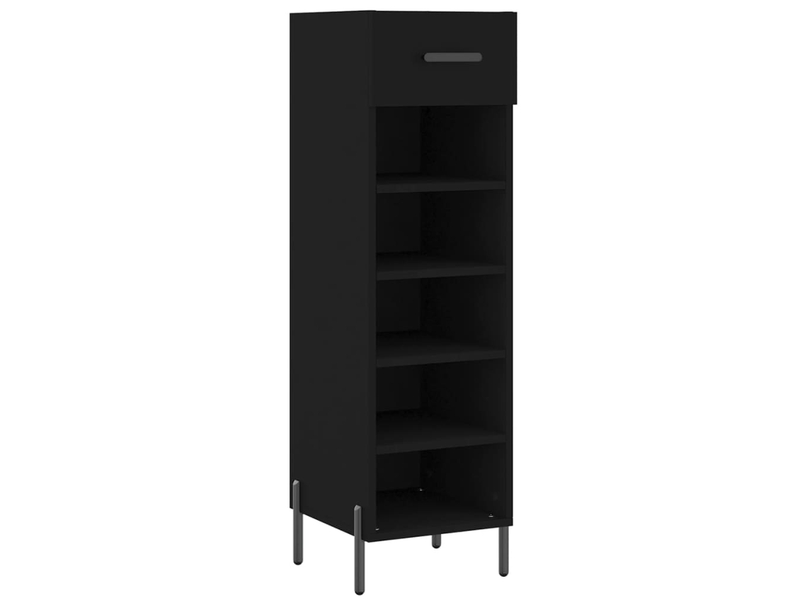 Shoe Cabinet, Shoe Cabinets Vidaxl Preto Madeira Processada (n/a)