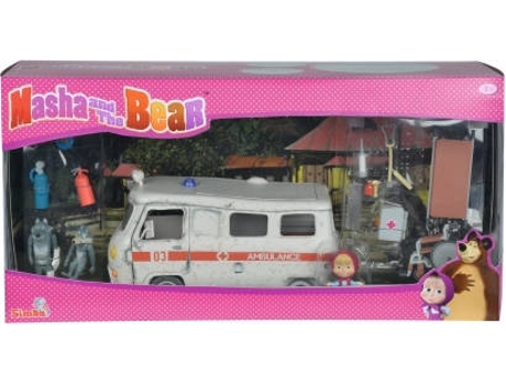 Conjunto de Brincar  Masha and The Bear - Ambulance