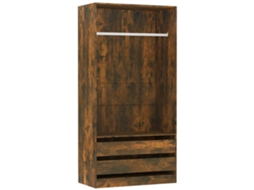 Conjunto 1 Wardrobe, Wardrobes Vidaxl Marrom Madeira Processada (100 X 50 X 200 Cm)
