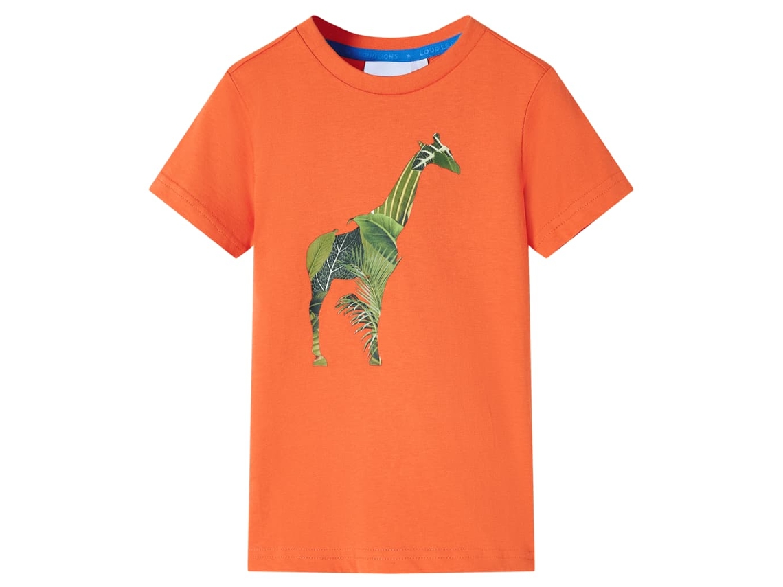 T-shirt De Criança Laranja-brilhante 104