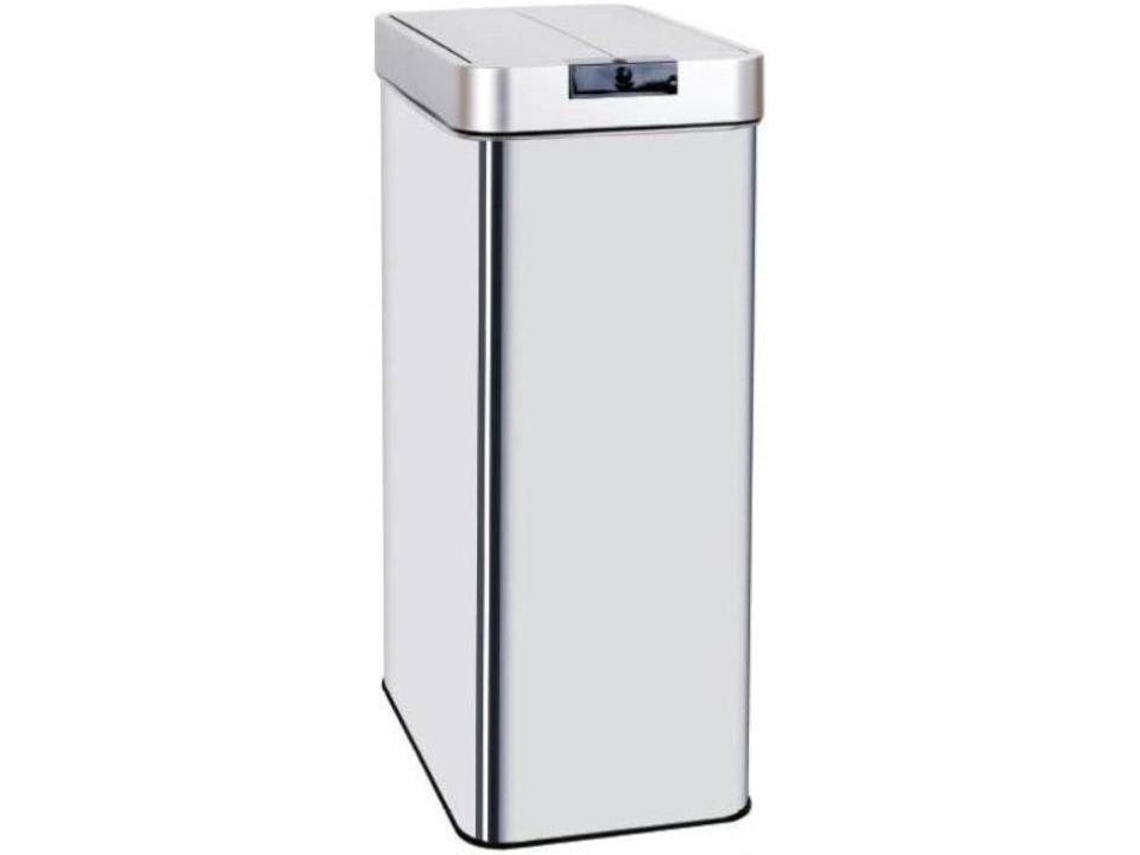 Caixote do Lixo KITCHEN MOVE (Cinzento - Aço - 90 L)